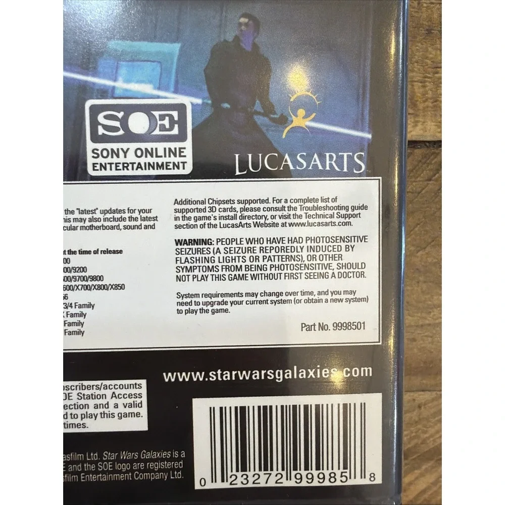 Star Wars Galaxies: Starter Kit (PC, 2005) With All 6 Discs and Manual Inserts